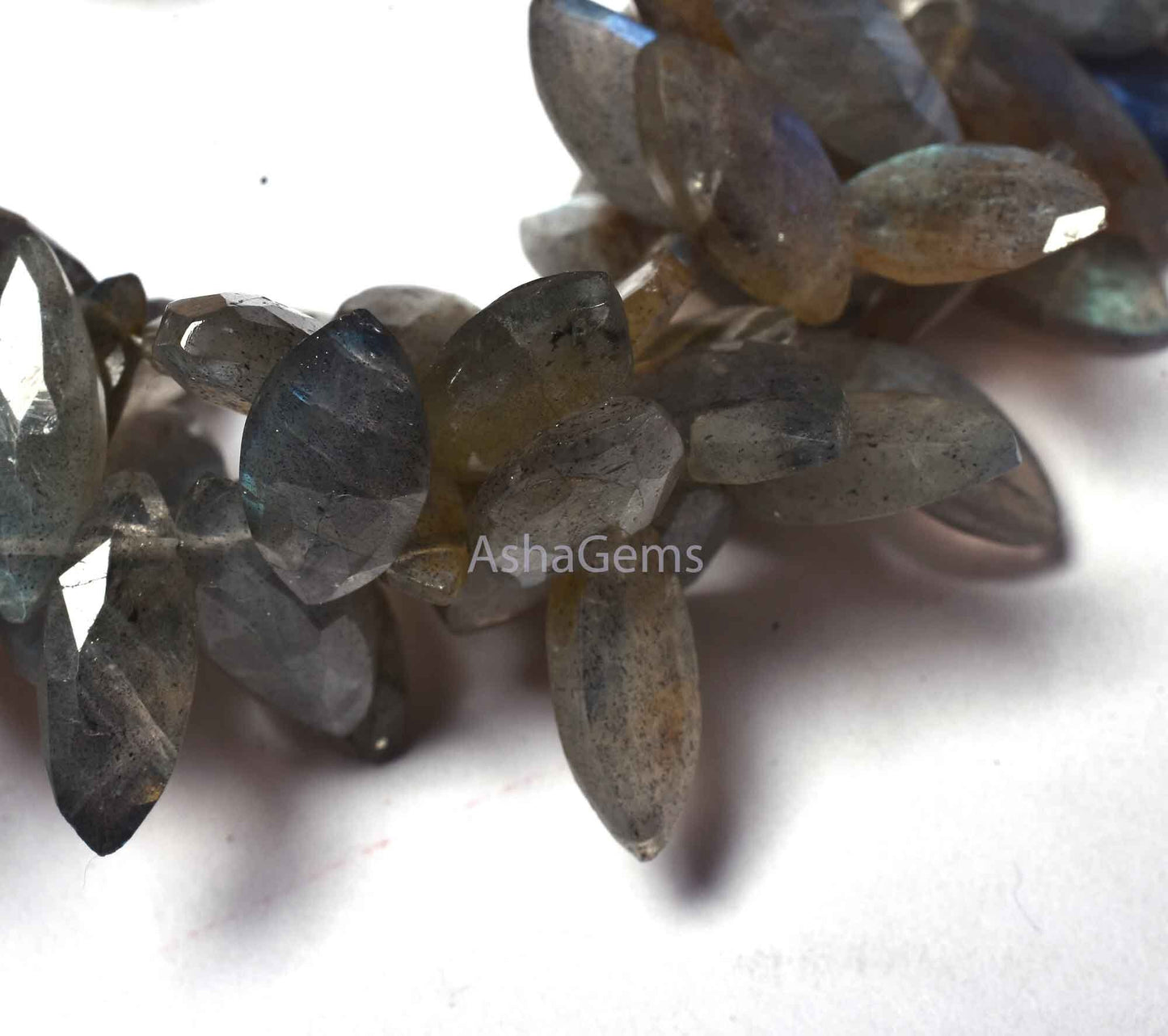 Natural Flash labradorite Faceted Marquise Shape Beads,Multi Fire Black Rainbow Gemstone Beads, Labradorite marquise Briolette Beads Jewelry