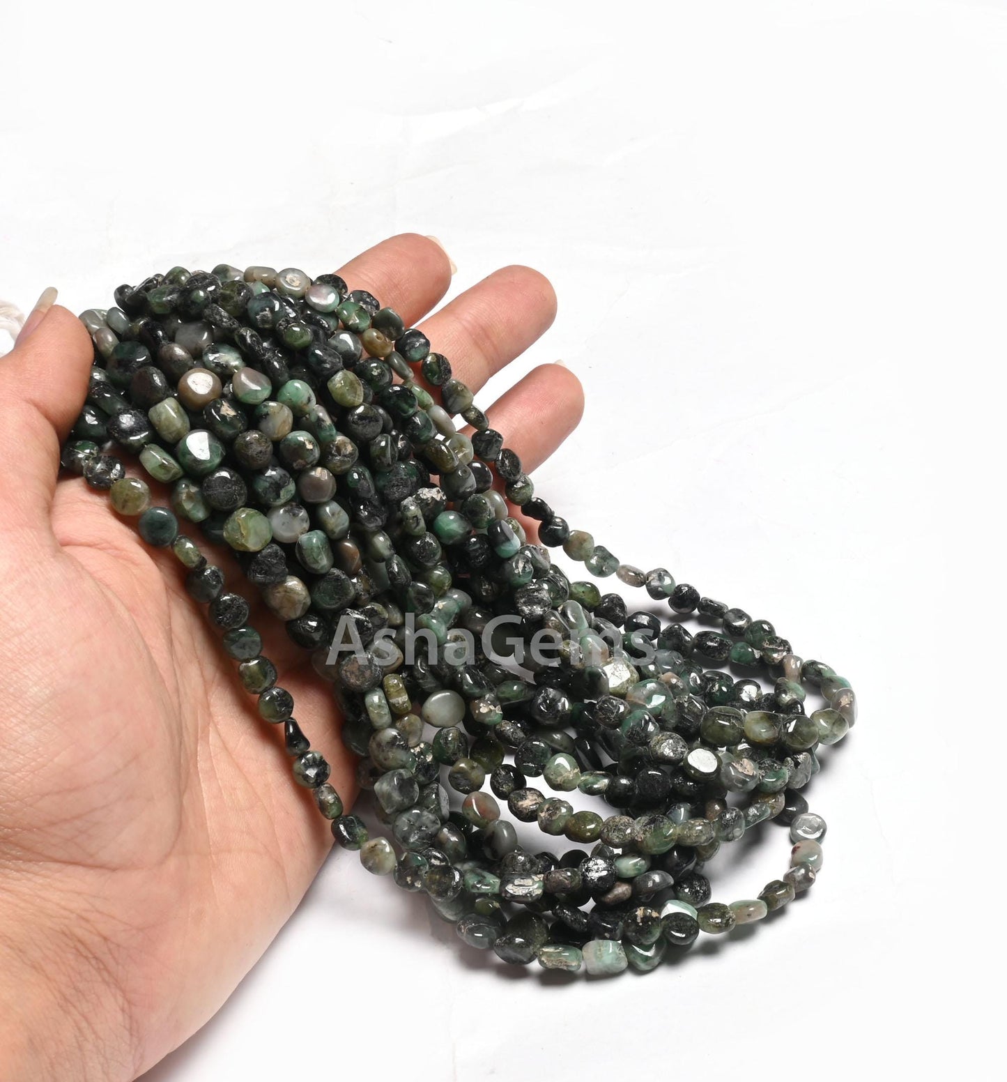 Natural Emerald Smooth Coin Shape Beads Gemstone Sakota Emerald Beads, Shaded Green Emerald Handmade Coin Straight Drill Beads Jewelry SALE