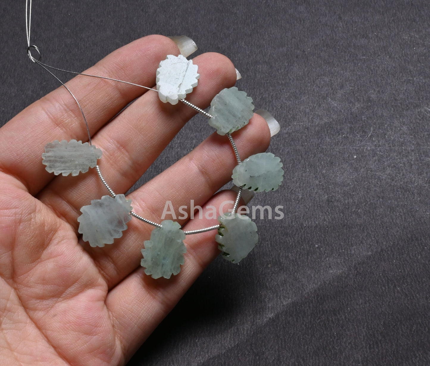 Natural Aventurine Fancy Flat Rough Slice Carved Handmade Beads, Fine Green Aventurine Uneven Raw Polish Slice Gemstone Carved Beads Jewelry