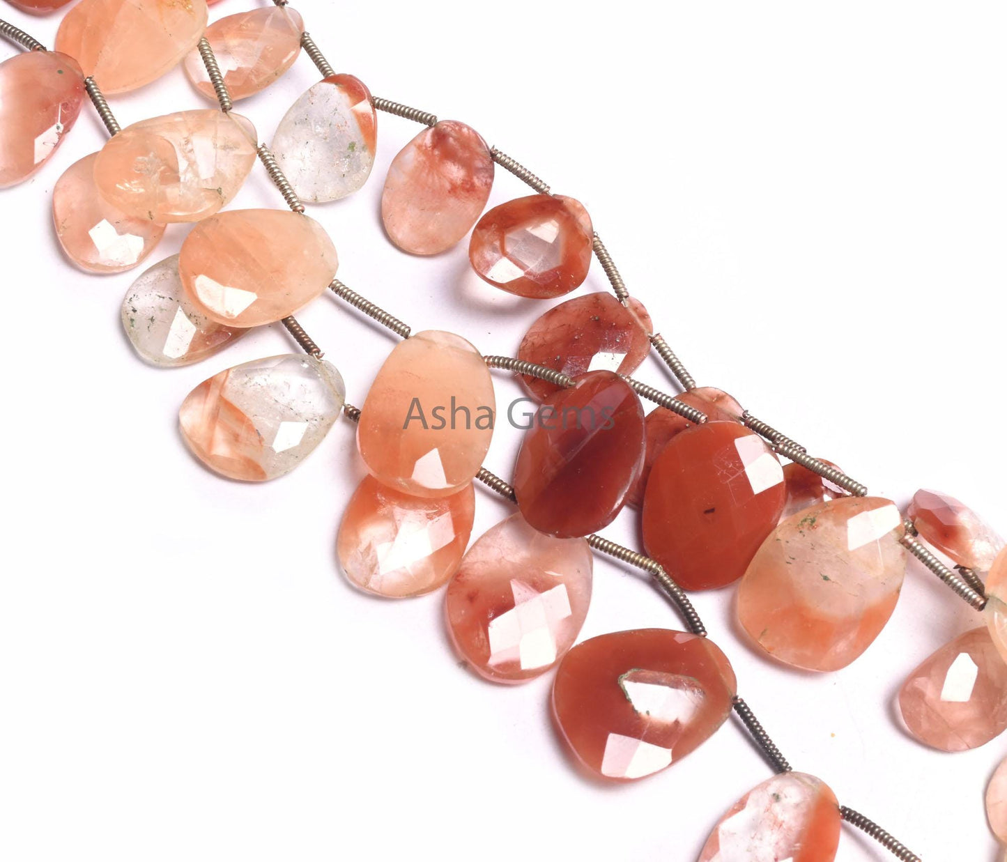 Shaded Lepidocrocite Fancy Uneven Shape Gemstone Beads, Natural Lepidocrocite Flat Briolette Faceted Bead Jewelry Making Necklace Craft SALE (18539)