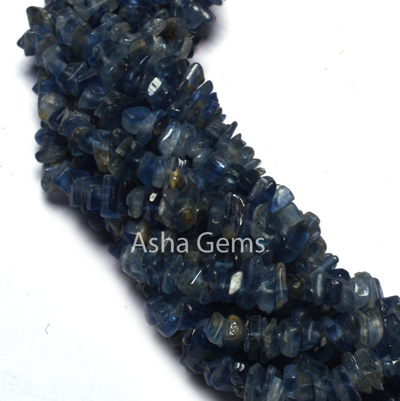 34 inch Strand Natural Kyanite Uncut Chips Gemstone Beads, Fine Blue kyanite Raw Rough Polish Beads, Tiny Kyanite Beads Jewelry Making Craft