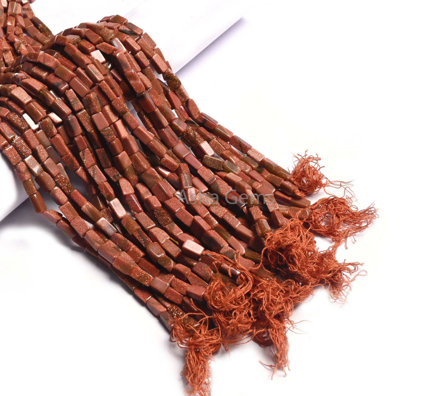 Brown Sunstone Fancy Rectangle Shape Handmade Beads,12" Sunstone smooth Uneven Rectangle  Straight Drill Bead For Jewelry makings Craft SALE