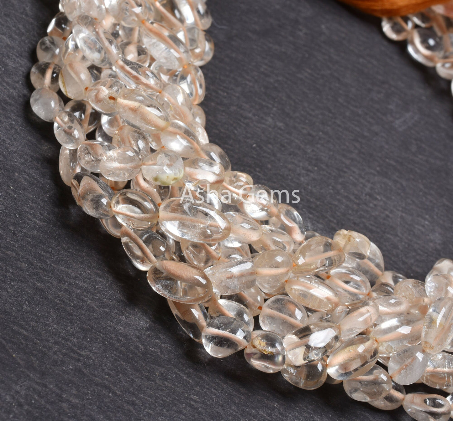 Natural Citrine Quartz Smooth Nugget Shape Beads,13" Strand Light Yellow Citrine Tiny Uneven Nugget Handmade Citrine Bead Jewelry Craft SALE