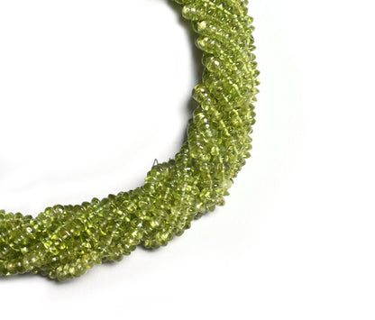 Fine Green Peridot Smooth Button Shape Handmade Gemstone Beads,4.5 mm Natural Peridot Button Center drill Beads, Peridot Bead Jewelry Crafts