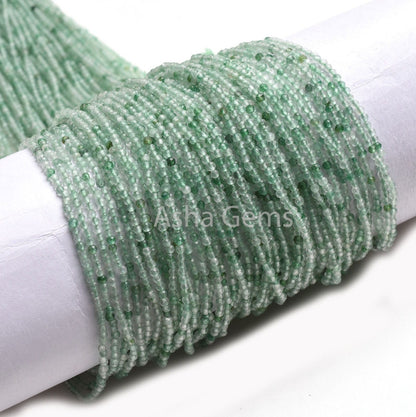 Beautiful AAA Green Strawberry Quartz Micro Cut Faceted Beads 2 mm Natural Strawberry Machine Cut Rondelle Gemstone Beads Jewelry Craft SALE