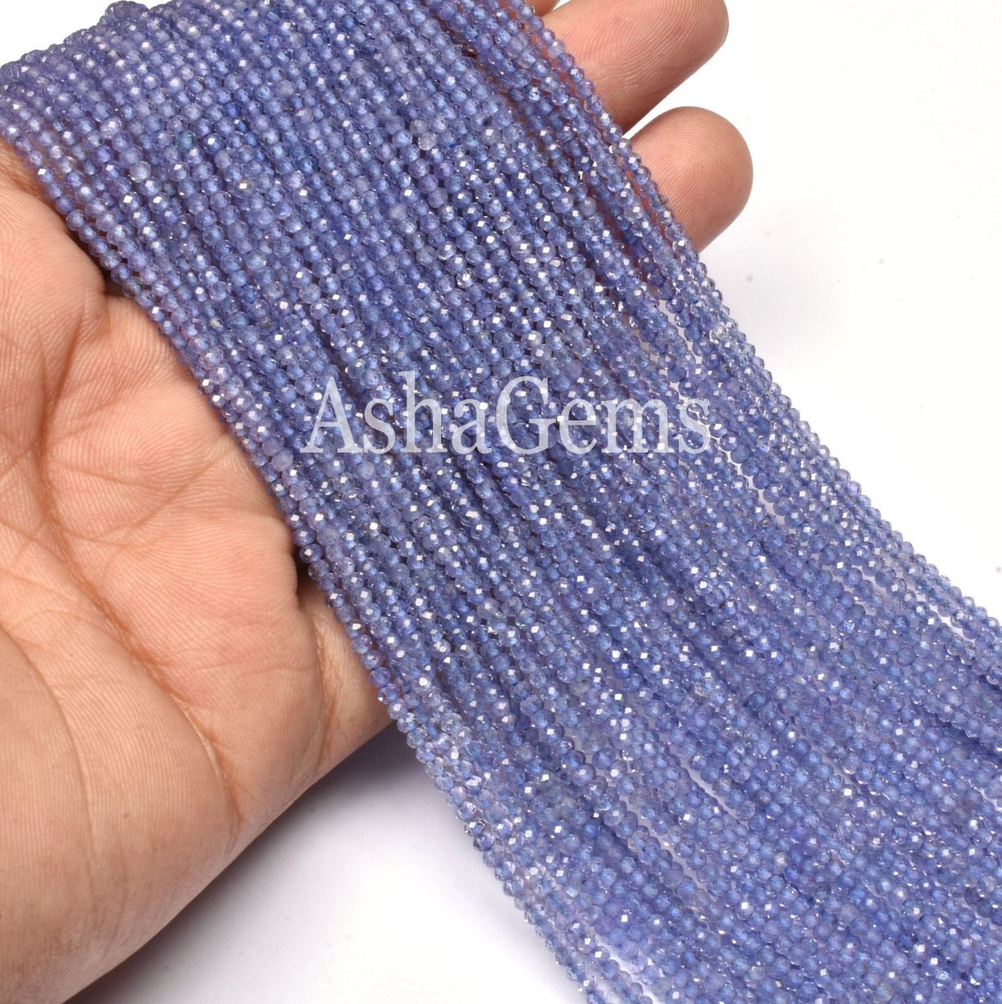 AAA Tanzanite Machine Cut Faceted Rondelle Beads, Blue Tanzanite Beads,2.2mm Top Quality Tanzanite Micro Cut Gemstone Tiny Bead Jewelry SALE