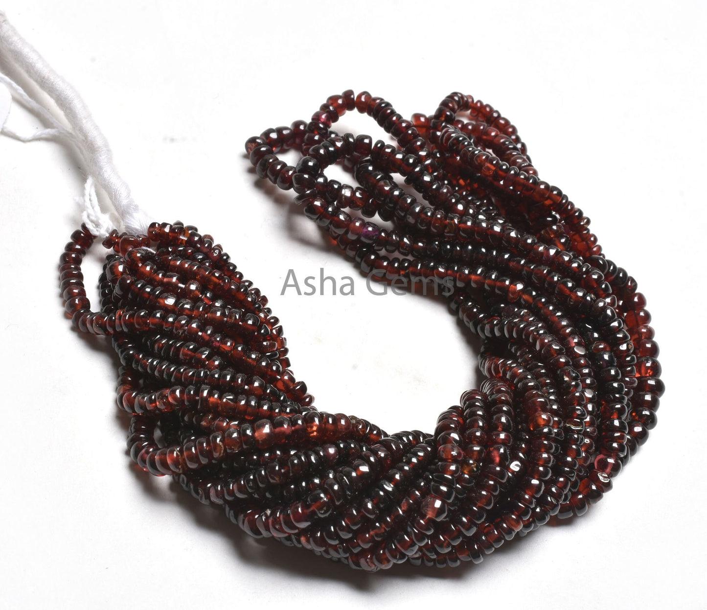 Natural Red Garnet Smooth Rondelle Beads,16 inch Strand Garnet Beads, Garnet Plain handmade Gemstone Beads Jewelry Makings Handicraft SALE