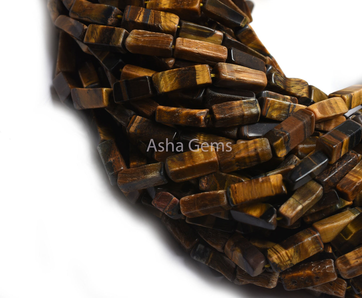 Beautiful Yellow Brown Tiger Eye Smooth Rectangle shape Gemstone Beads, Natural Tiger Eye Handmade Uneven Fancy Beads,13" Strand tiger Bead