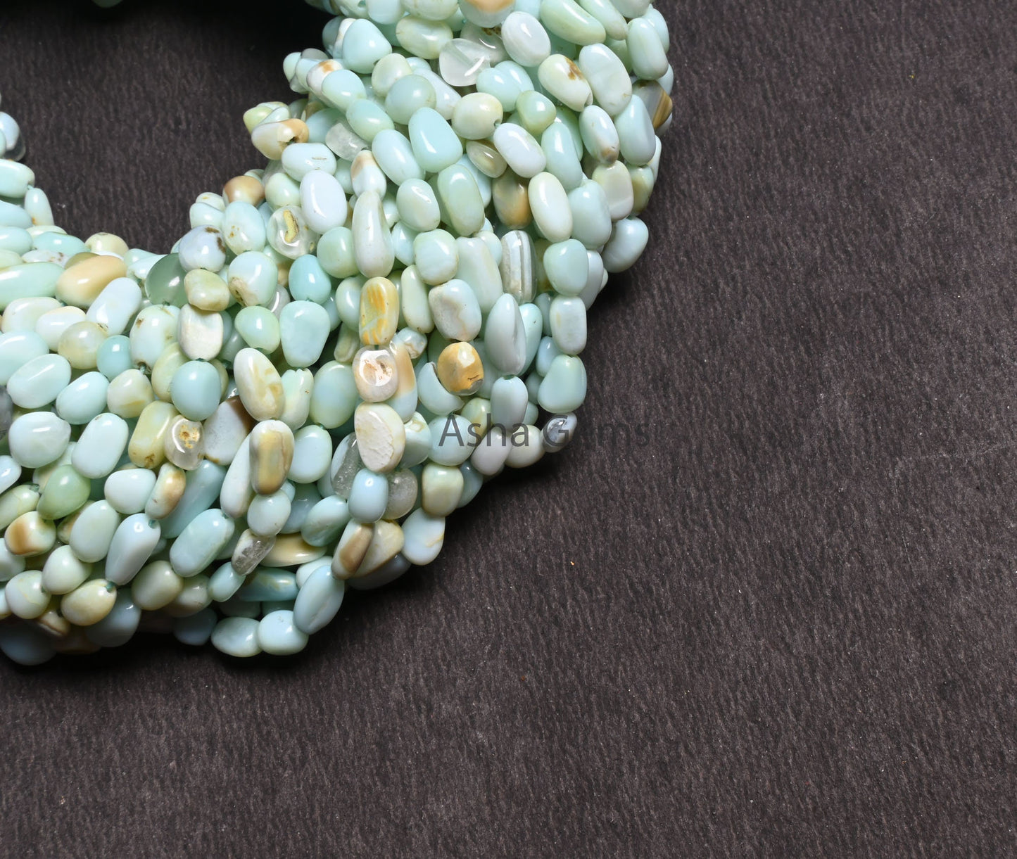 Beautiful Blue Peru Opal Smooth Nugget Beads, Peruvian Boulder Opal Tiny Nuggets Gemstone Loose Beads Jewelry Making Craft Opal Tumble Beads