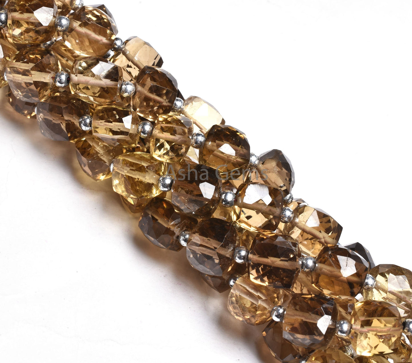 Beautiful Bear Quartz Faceted 3D Cube Box Beads,8.5-10.5mm Lemon Yellow Brown Bear quartz Cube Gemstone Beads, AAA Bear quartz Beads Jewelry
