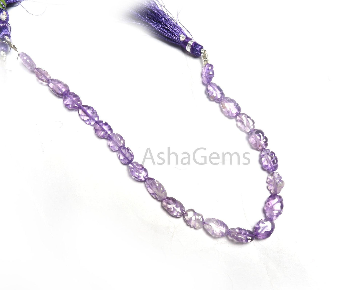 Natural Amethyst Smooth Oval Shape Carving Handmade Beads, Fine Shaded Purple Blue Amethyst Carved Oval Gemstone Amethyst Bead Jewelry SALE