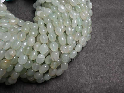 Beautiful Light Green aventurine fancy Puff Oval Shape Handmade beads, Natural Grape Green aventurine Smooth Oval Gemstone bead Jewelry SALE