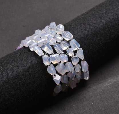 Fine Natural Lavender Quartz Faceted Nugget Shape Beads,6" Rare Purple Lavender Quartz Beads Gemstone faceted Nugget Bead Jewelry Craft SALE