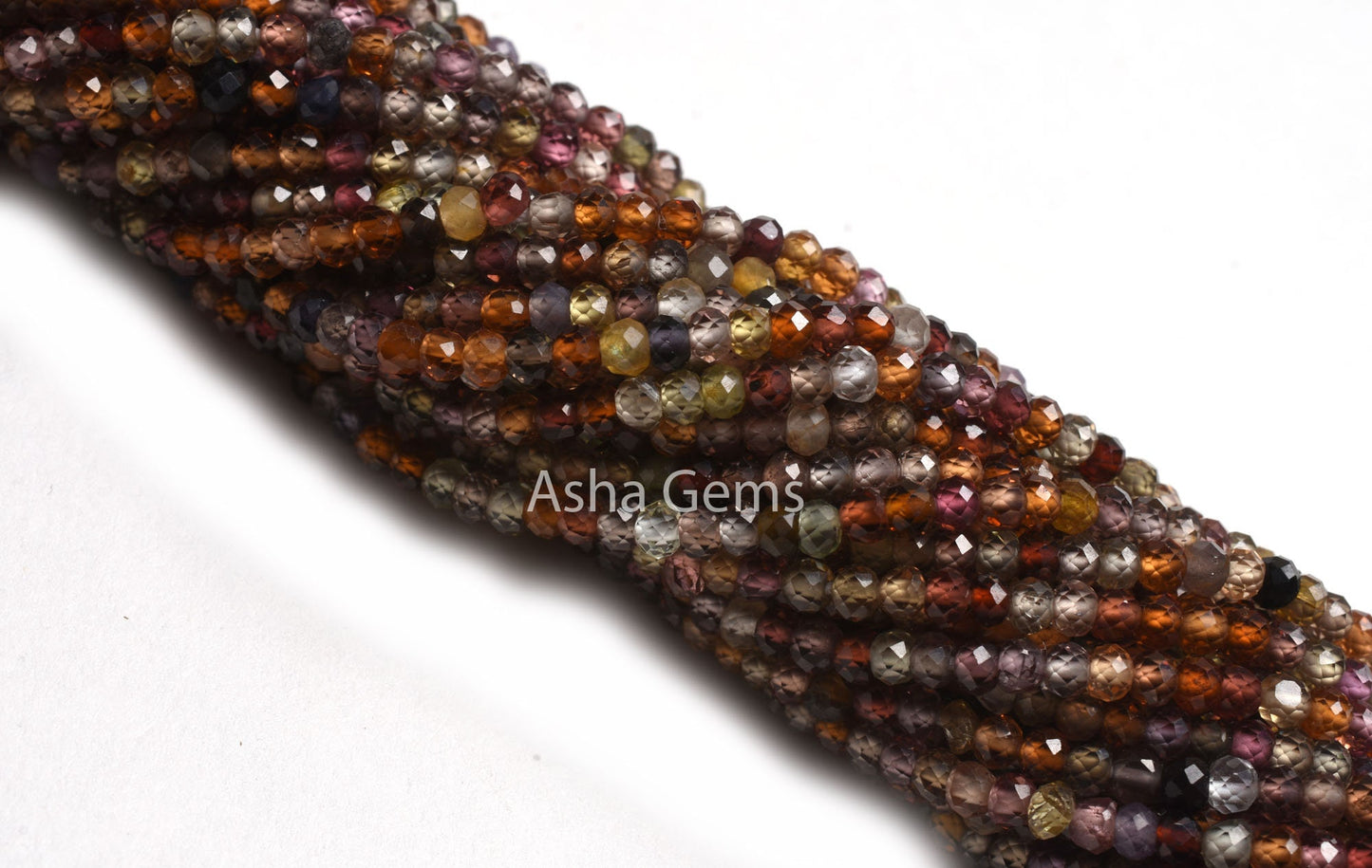 2.75 mm Tundra Sapphire Faceted Micro Cut Beads,13"Strand Real Multi sapphire Machine Cut Rondelle Gemstone Bead, Multi Disco sapphire Beads