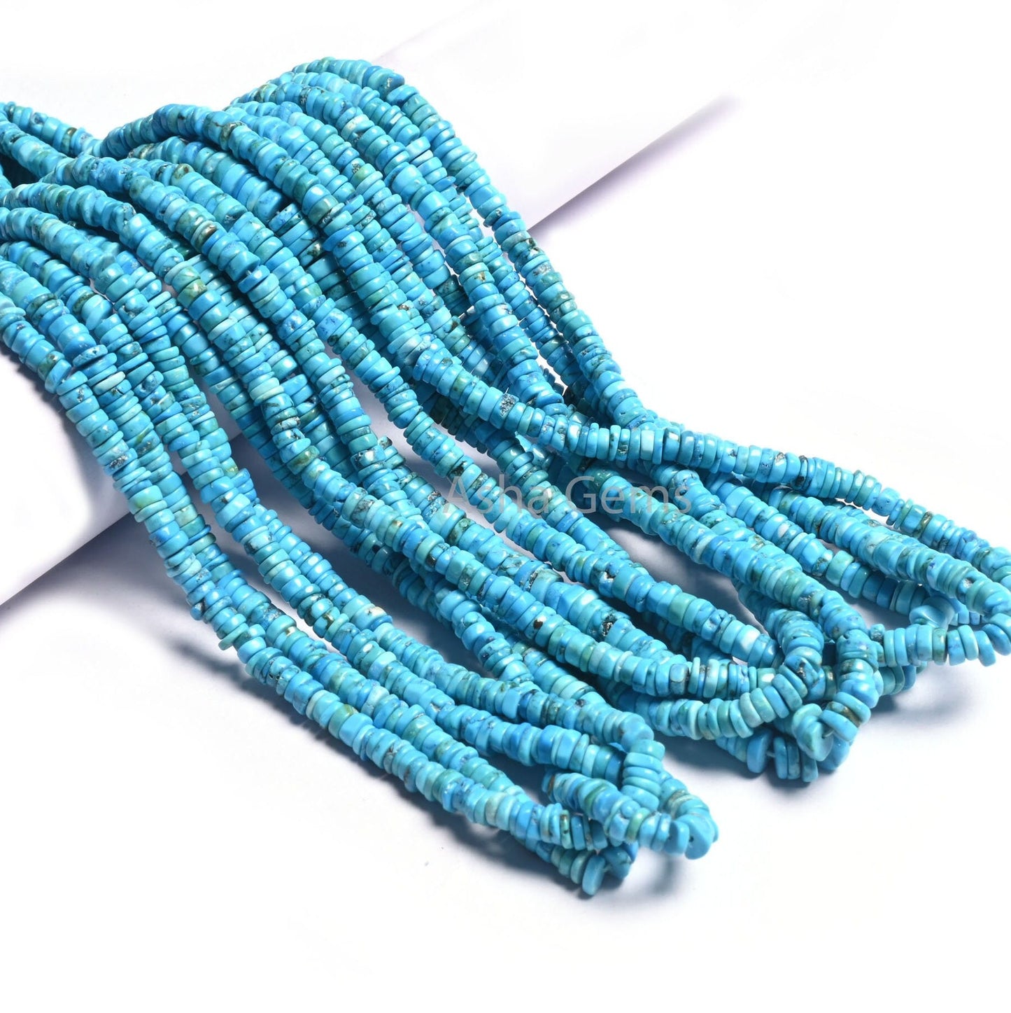 Beautiful Blue Turquoise Howlite Smooth Heishi Tyre Beads,Turquoise Plain Handmade Uneven Tyre Shape Gemstone Bead Jewelry Making Craft SALE
