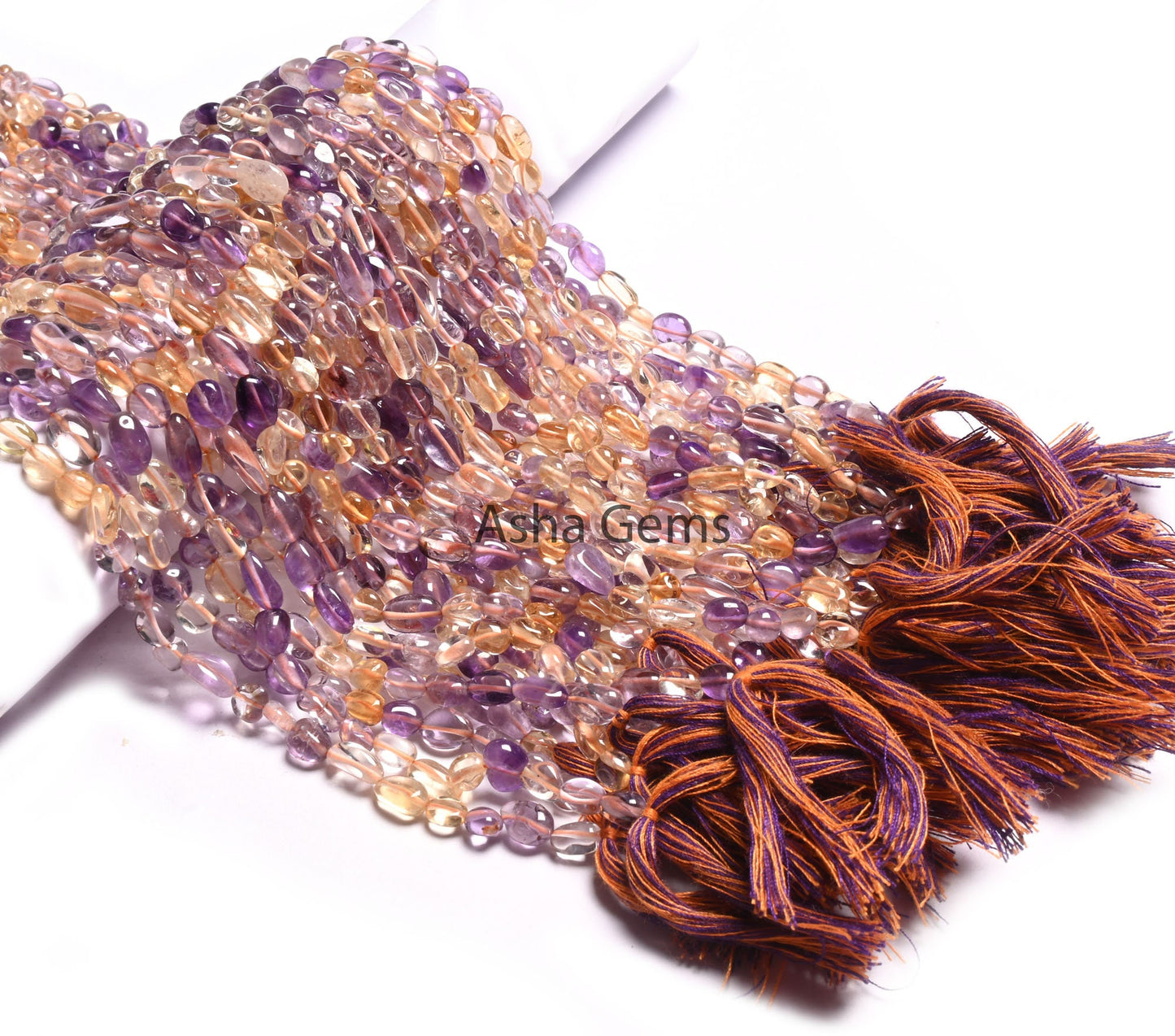 Beautiful Ametrine Smooth Nugget Shape Gemstone Loose Beads,5-9mm Natural Ametrine Plain Handmade Tiny Pebble Nugget Bead Jewelry Craft SALE