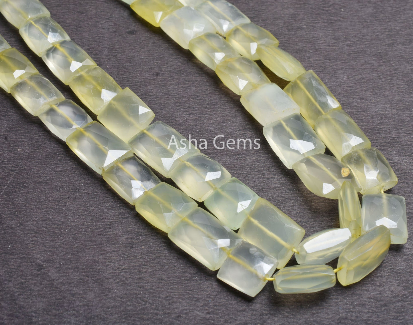 Beautiful Chalcedony Faceted Rectangle Gemstone Beads,11-16 mm Shaded Yellow Chalcedony Fancy Chiclet Straight Drill Handmade Beads Jewelry