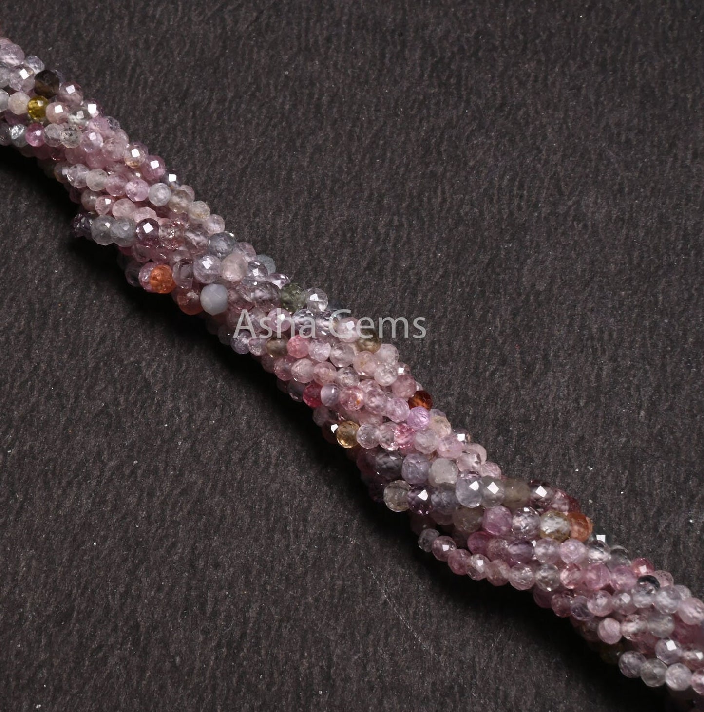 Beautiful Multi Color Disco Spinel Faceted Rondelle Tiny Gemstone Beads,13"Strand Natural Spinel Rondelle Micro Cut Bead Spinal Jewelry SALE