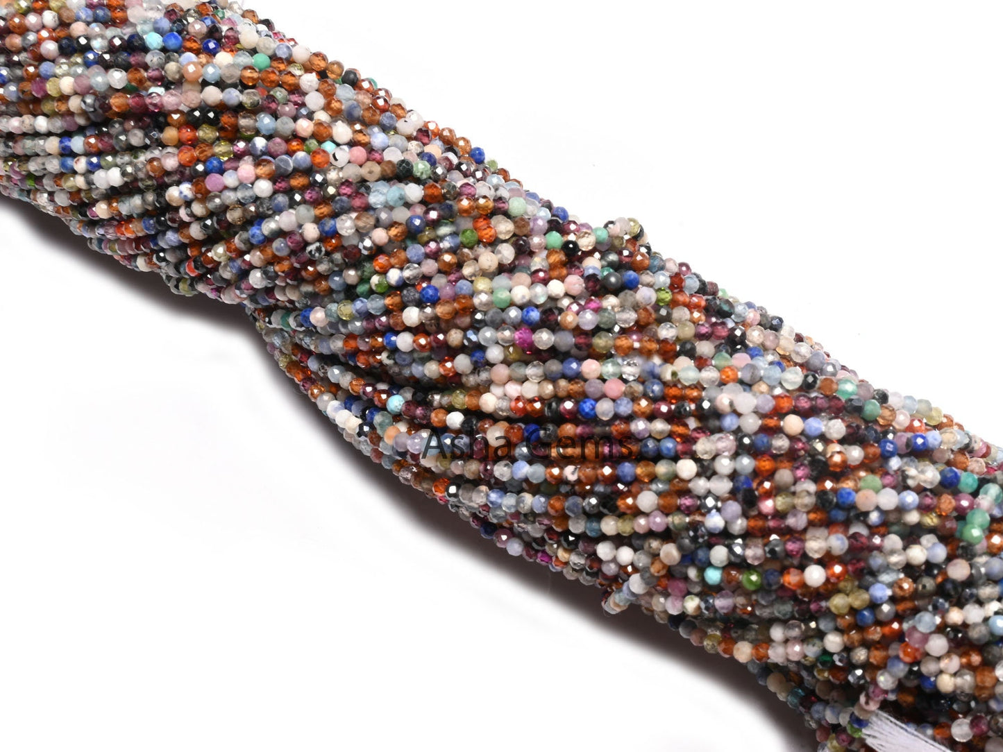 2 mm Natural Mix Color stone Disco Micro Cut Tiny Beads, Fine Quality Multi Disco Faceted Rondelle Gemstone Loose Beads Jewelry Making Craft
