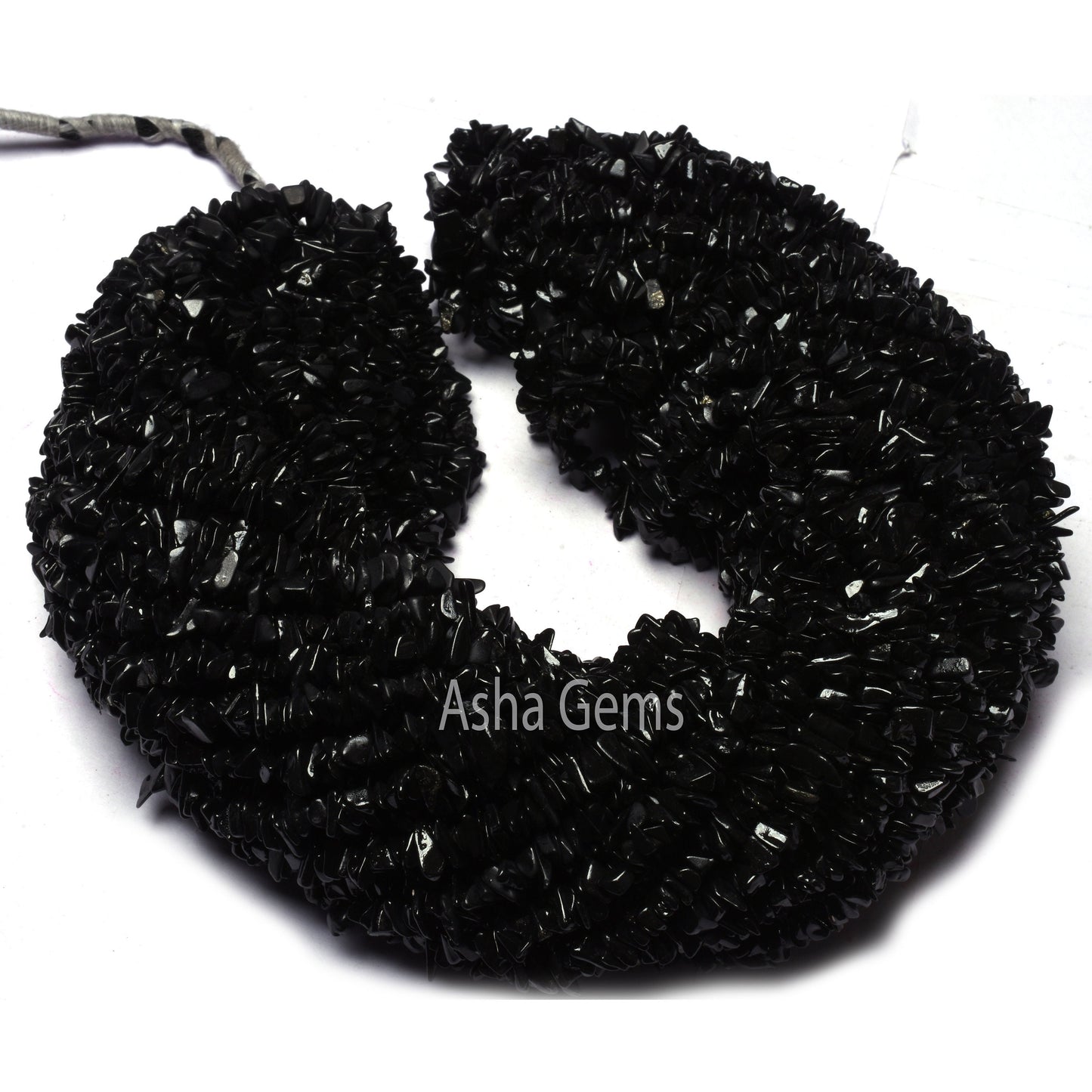 Rare Shungite uncut chip Beads,34" Strand Natural Elite Shungite Beads, Shungite Raw Rough Smooth Uneven Tiny gemstone beads Jewelry Crafts