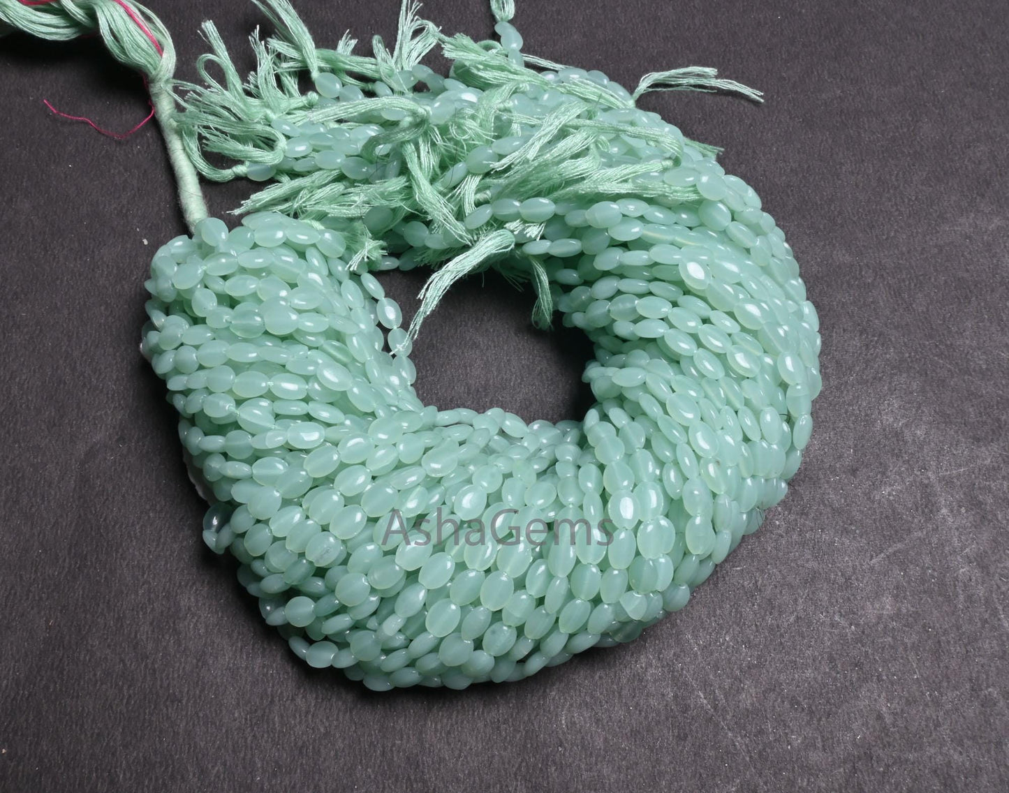 Beautiful Light Green Quartz Hydro Smooth Oval Shape Handmade Beads,13"Green Aventurine Color Hydro Plain Oval Loose Bead Jewelry Craft SALE
