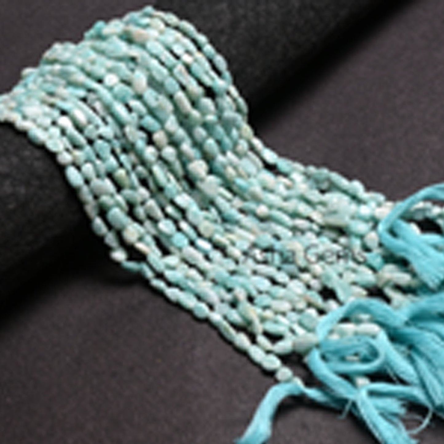 Natural Blue Amazonite Smooth Tiny Nugget Gemstone Loose Beads, Fine Amazonite Handmade Uneven Tumble Shape Straight Drill Bead Jewelry SALE