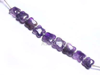 Purple Amethyst Fancy Carved Flower Shape Gemstone Beads,12-15mm Natural Amethyst Carve Square Smooth Straight Drill Bead Jewelry Craft SALE