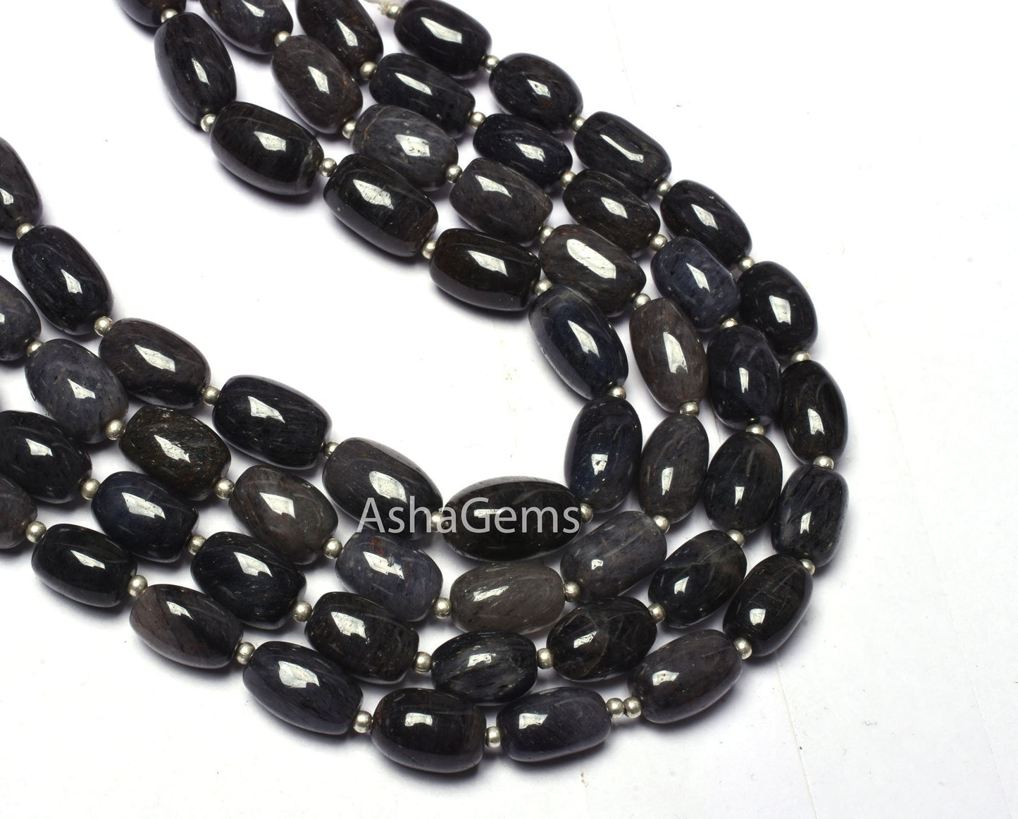 Beautiful Blue Quartz Smooth Fancy Shape Beads,10"Strand dark Blue Quartz Plain handmade Barrel Shape Gemstone Bead For Jewelry making Craft