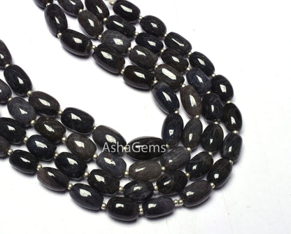 Beautiful Blue Quartz Smooth Fancy Shape Beads,10"Strand dark Blue Quartz Plain handmade Barrel Shape Gemstone Bead For Jewelry making Craft