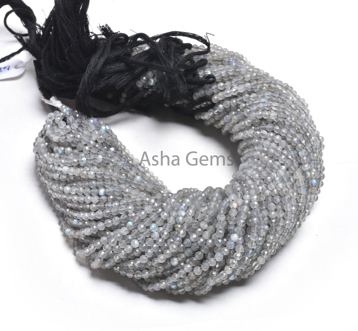 AAA Grey Labradorite Faceted Round Ball Beads,3.5mm labradorite Machine Cut Round Gemstone Beads, Natural Blue Fire Labradorite Bead Jewelry