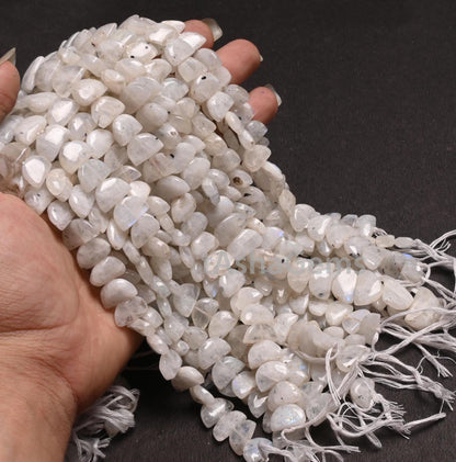 Beautiful Rainbow Moonstone fancy D Shape Smooth Gemstone beads,9"Blue Fire rainbow moonstone Half moon Straight drill handmade Bead Jewelry