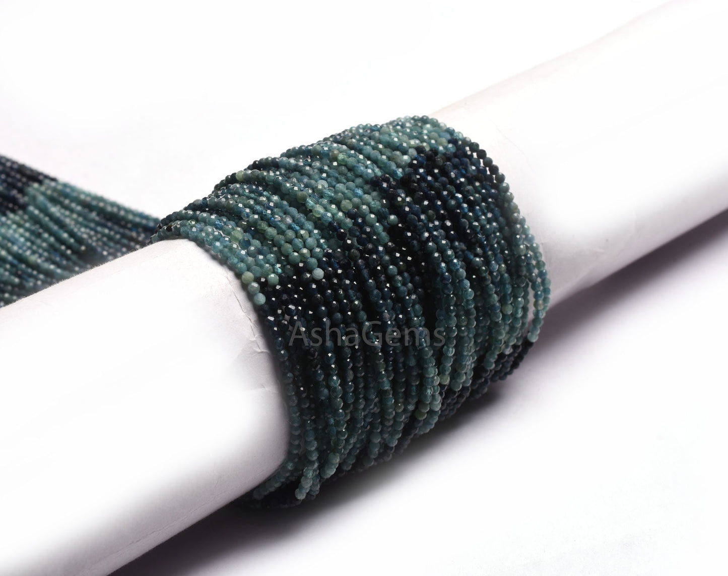 Rare Blue Tourmaline Faceted Rondelle Gemstone Beads, Shaded Blue Tourmaline Micro Faceted Machine Cut Beads, Pigeon Tourmaline Bead Jewelry