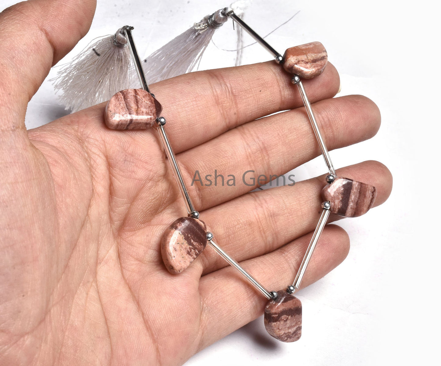 Natural Brown Jasper Fancy Mango Shape Side Drill Beads, AAA Picture Jasper Beads,11-18 mm Jasper Handmade Fancy Gemstone Bead Jewelry Craft