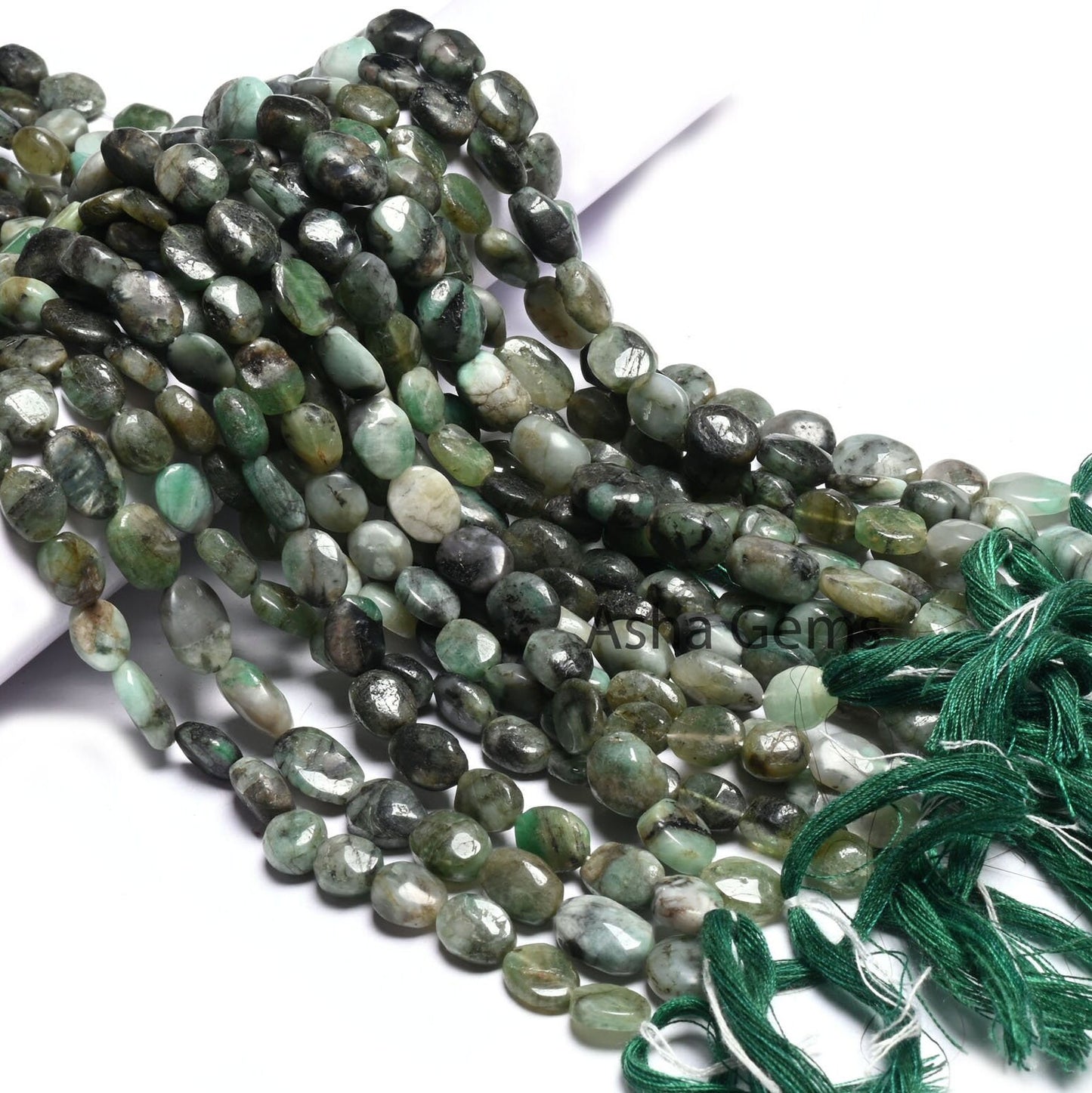 Natural Sakota Emerald Smooth Oval Handmade Beads, Shaded Green Emerald Oval Uneven Shape Gemstone Loose Beads, Emerald Bead Jewelry makings