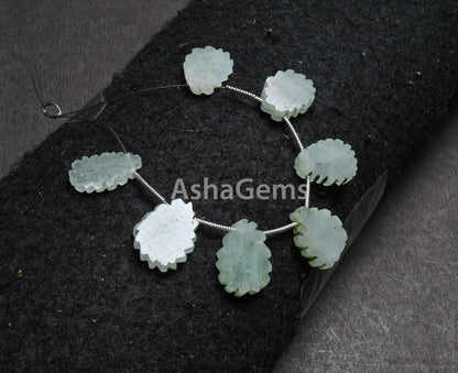 Natural Aventurine Fancy Flat Rough Slice Carved Handmade Beads, Fine Green Aventurine Uneven Raw Polish Slice Gemstone Carved Beads Jewelry