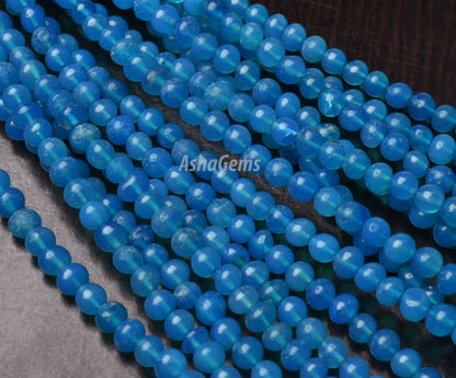 Blue Ethiopian Opal Round Shape Beads,3.5-4mm, Blue Ethiopian Opal Smooth Round Beads Opal Round,15" Strand, Opal Smooth Beads Jewelry Craft