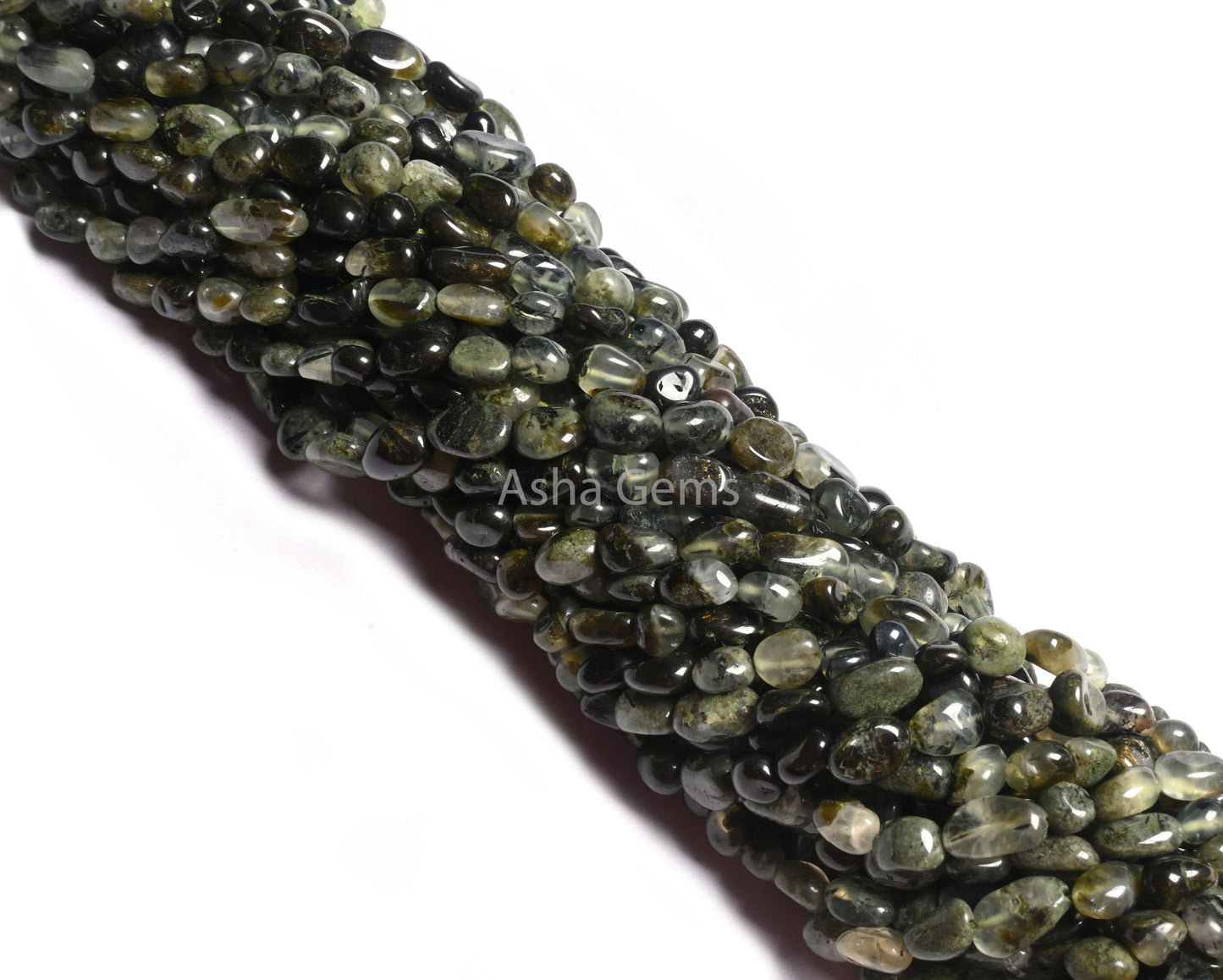 Natural Moss Prehnite Smooth Nuggets Beads,5-8 mm prehnite Beads, Moss Green Prehnite Tiny Nugget Uneven Gemstone Beads Jewelry Craft SALE