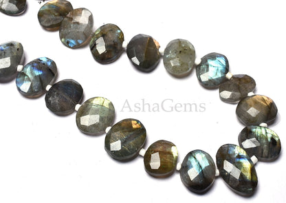 Natural Multi Fire Labradorite Faceted Oval Shape Beads, Labradorite Oval Gemstone Beads Oval Shape Briolette Labradorite Wholesale Jewelry