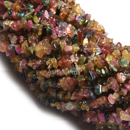 Fine Quality Tourmaline Uncut Chip Gemstone Beads, Multi Disco Tourmaline Uncut Raw Rough Beads, Natural Tourmaline Beads Jewelry Craft SALE