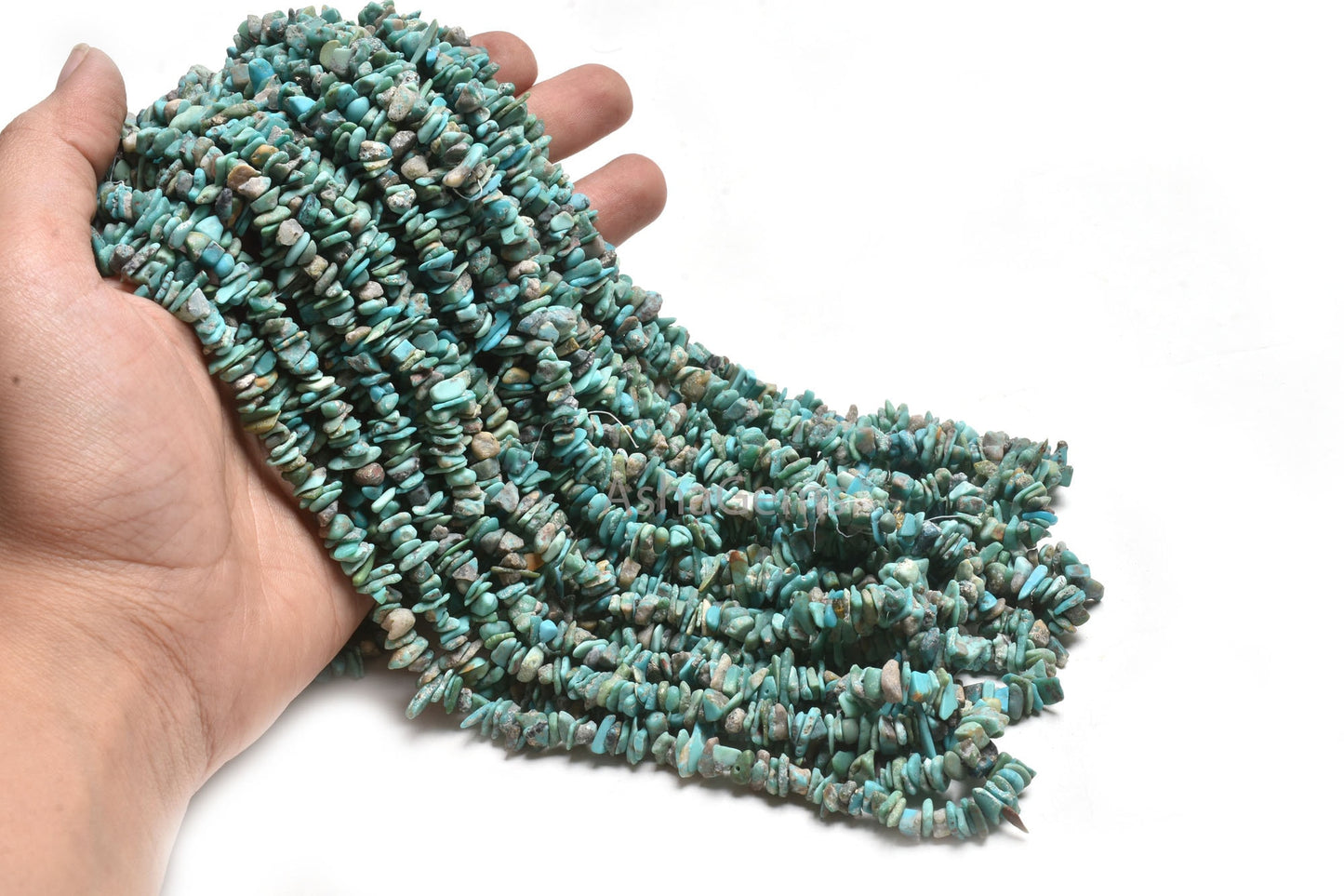 Natural Sleeping Beauty Turquoise Uncut Chip Gemstone Beads,34" Blue Turquoise smooth raw rough Tiny Arizona Turquoise Chip Beads Jewelry