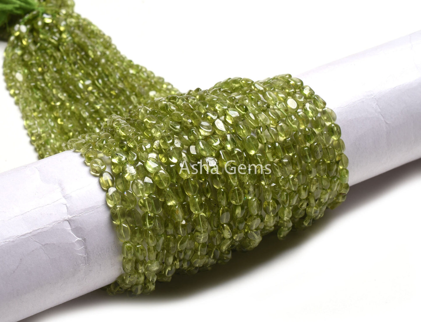 Natural Peridot Smooth Oval Gemstone Beads, Fine Green Peridot Plain Handmade Oval Beads Straight Drill Peridot Bead Jewelry Handicraft SALE