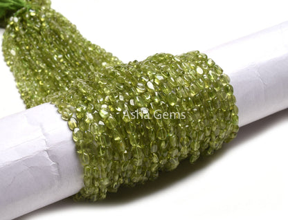 Natural Peridot Smooth Oval Gemstone Beads, Fine Green Peridot Plain Handmade Oval Beads Straight Drill Peridot Bead Jewelry Handicraft SALE
