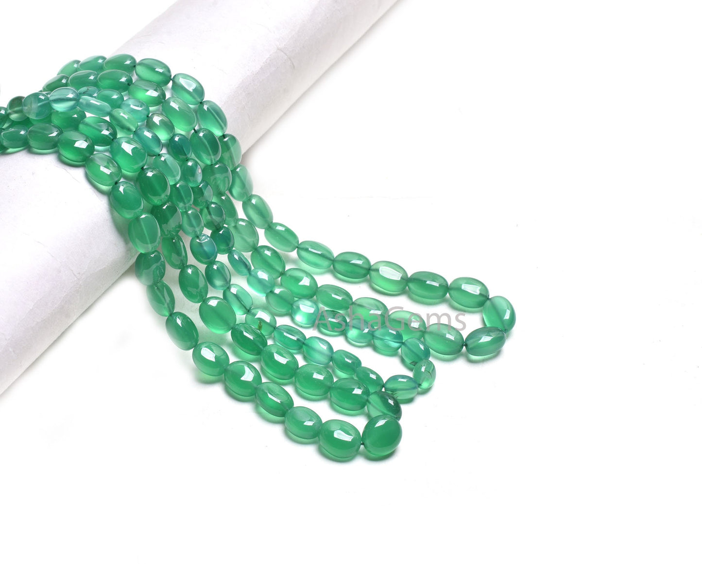 16" Strand Green Onyx Smooth Oval shape gemstone Beads, Fine Green Onyx Plain Handmade Oval Straight Drill Beads, Onyx Beads Jewelry Crafts
