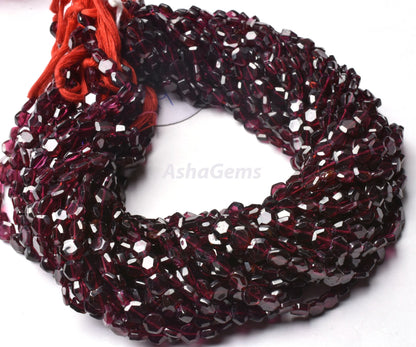 Beautiful Garnet Faceted Hexagon Shape Gemstone beads,13" Strand Natural Red Garnet Table Cut Flat Hexagon Beads, Garnet Fancy beads Jewelry