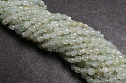 Natural Aventurine Smooth Puff Oval Fancy Shape Handmade Gemstone beads,12" Light Grape Green aventurine Plain Oval beads Jewelry Craft SALE