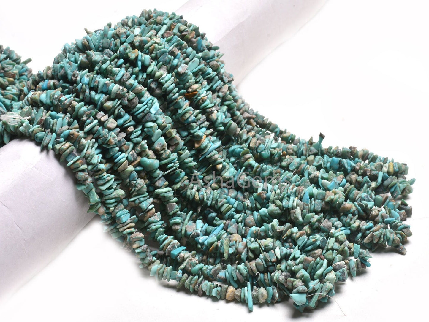 Natural Sleeping Beauty Turquoise Uncut Chip Gemstone Beads,34" Blue Turquoise smooth raw rough Tiny Arizona Turquoise Chip Beads Jewelry