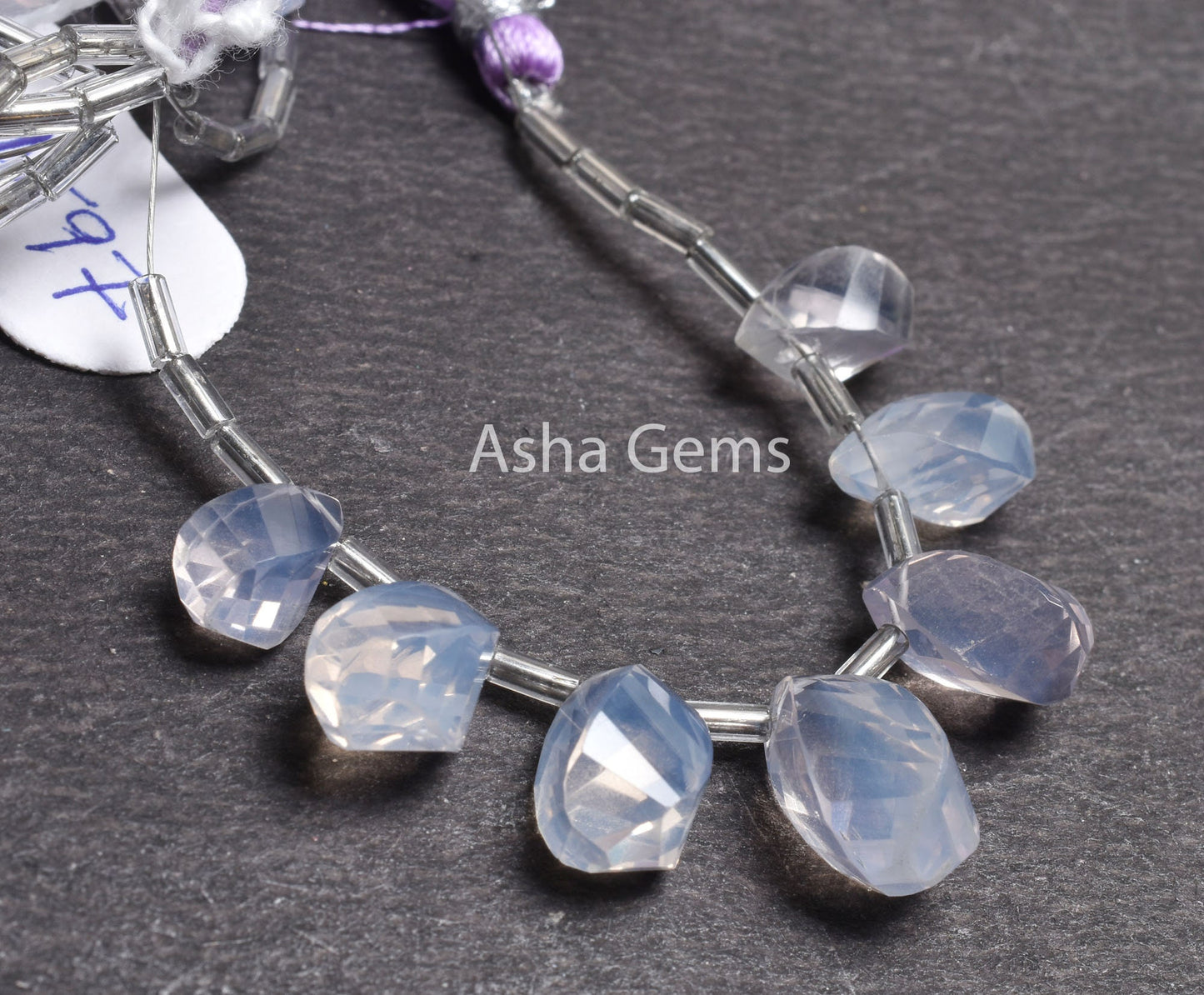 AAA Purple Lavender Quartz Twisted Drop Shape Beads, Natural Lavender Quartz Faceted Teardrop Fancy Gemstone Lavender Quartz Beads Jewelry