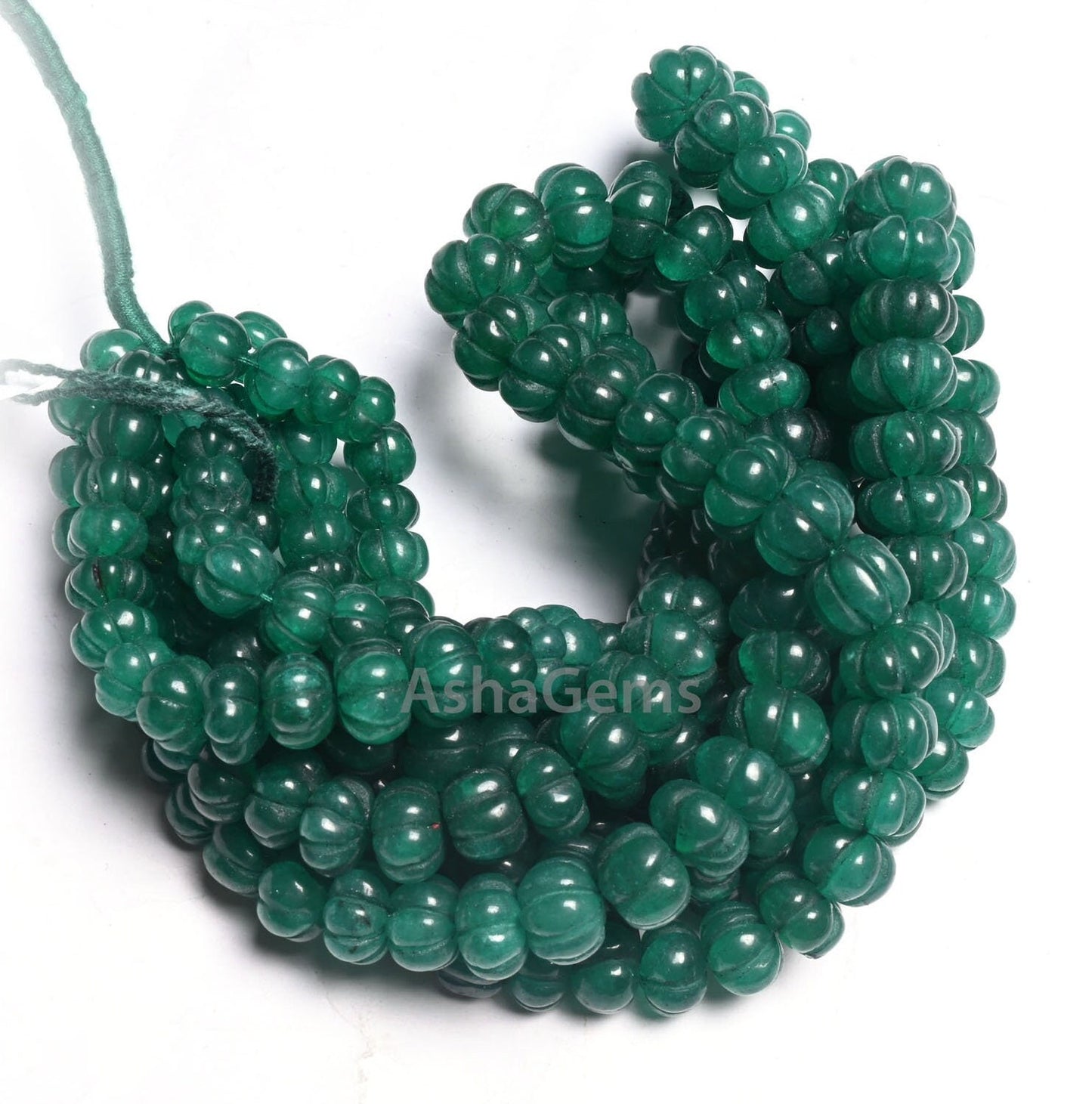 16"Strand Green Quartz Carved Pumpkin Beads, Quartz Carving Watermelon Gemstone Beads,Fine Green Quartz Handmade carve Rondelle Bead Jewelry