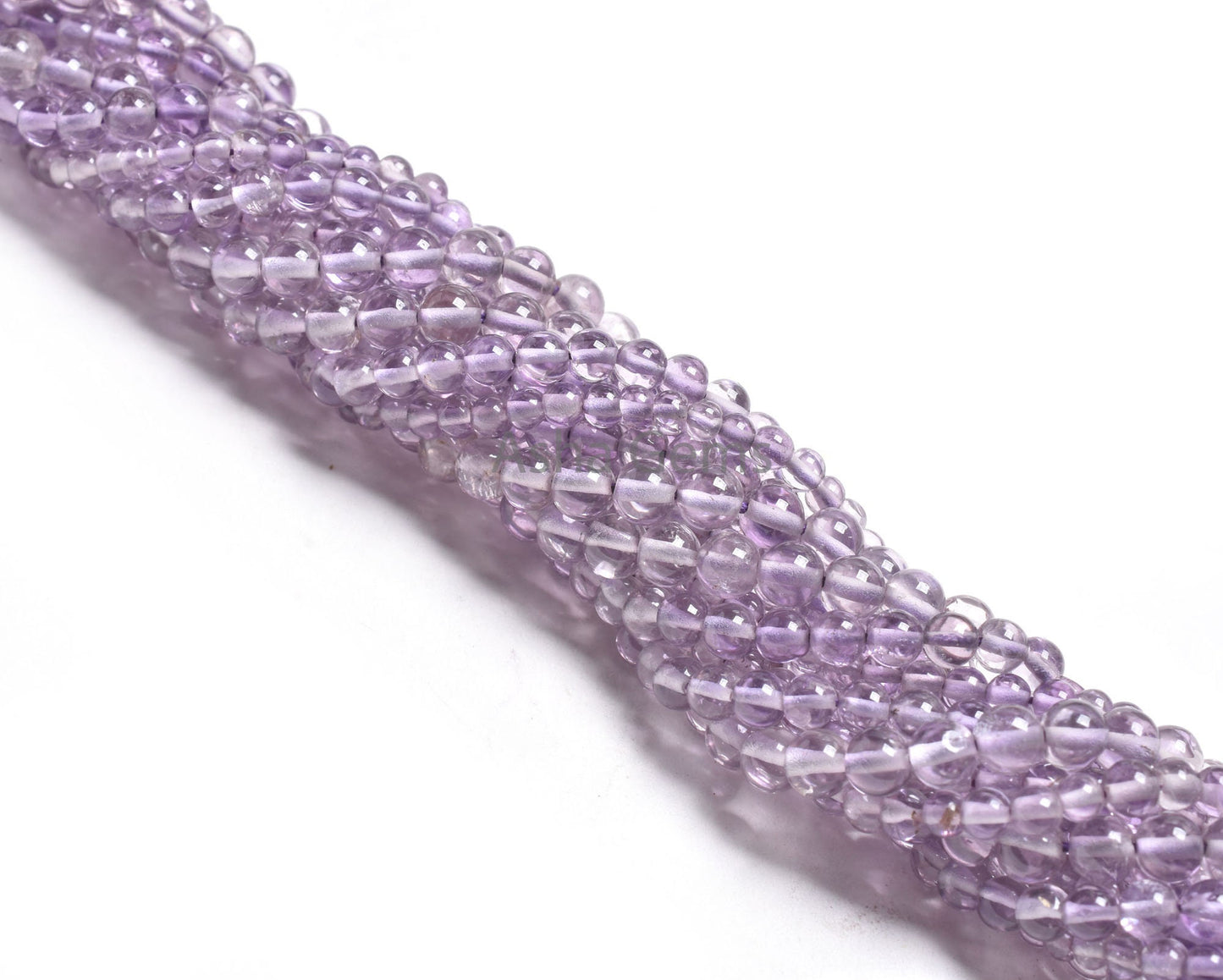 Light Purple Amethyst Smooth Round Shape Gemstone Beads, Fine Brazil Amethyst Round Ball Beads, Blue Amethyst Bead Jewelry Making Craft SALE