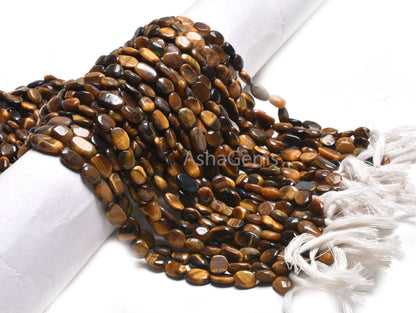 Beautiful Tiger Eye Smooth Nugget Shape Beads,12.5 inch Fine Natural Shaded Tiger Eye Uneven Nugget Gemstone Loose bead Jewelry Making Craft